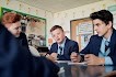 3 male students studying